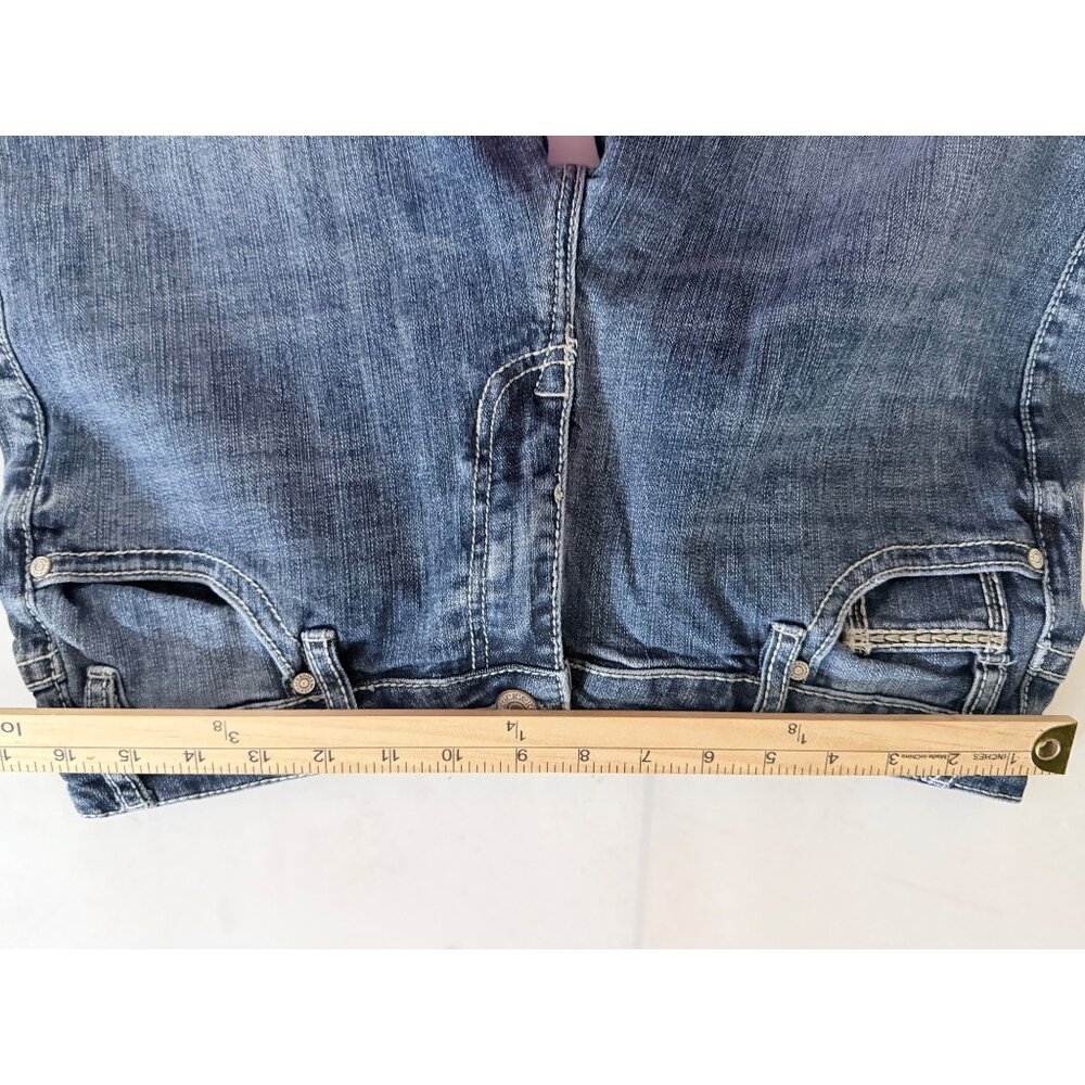 Rock & Roll Denim Jeans Womens 32x33‎ Straight Western Cowgirl Rodeo - Picture 8 of 12